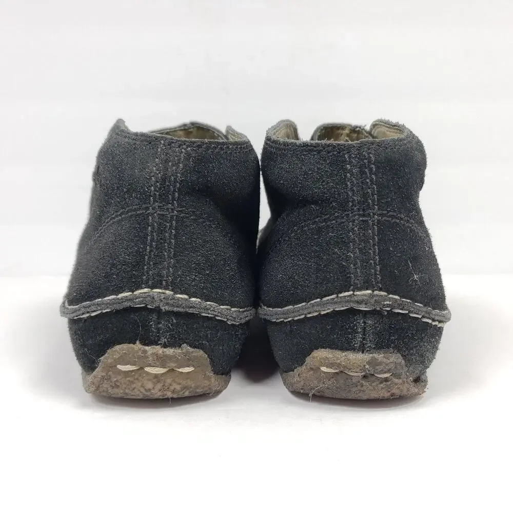 Simple Waldo Mens Sz 7 Womens Sz 9 Black Suede Lace Chukka Bootie Shoes